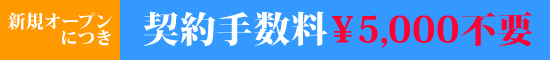 契約手数料不要